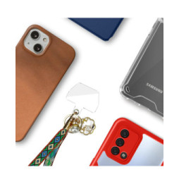 Avizar Cordon pour Smartphone Universel Coque et Étui Coton Tressé Bogolan