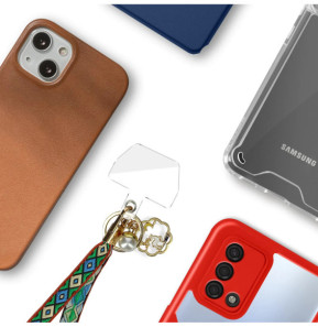 Avizar Cordon pour Smartphone Universel Coque et Étui Coton Tressé Bogolan