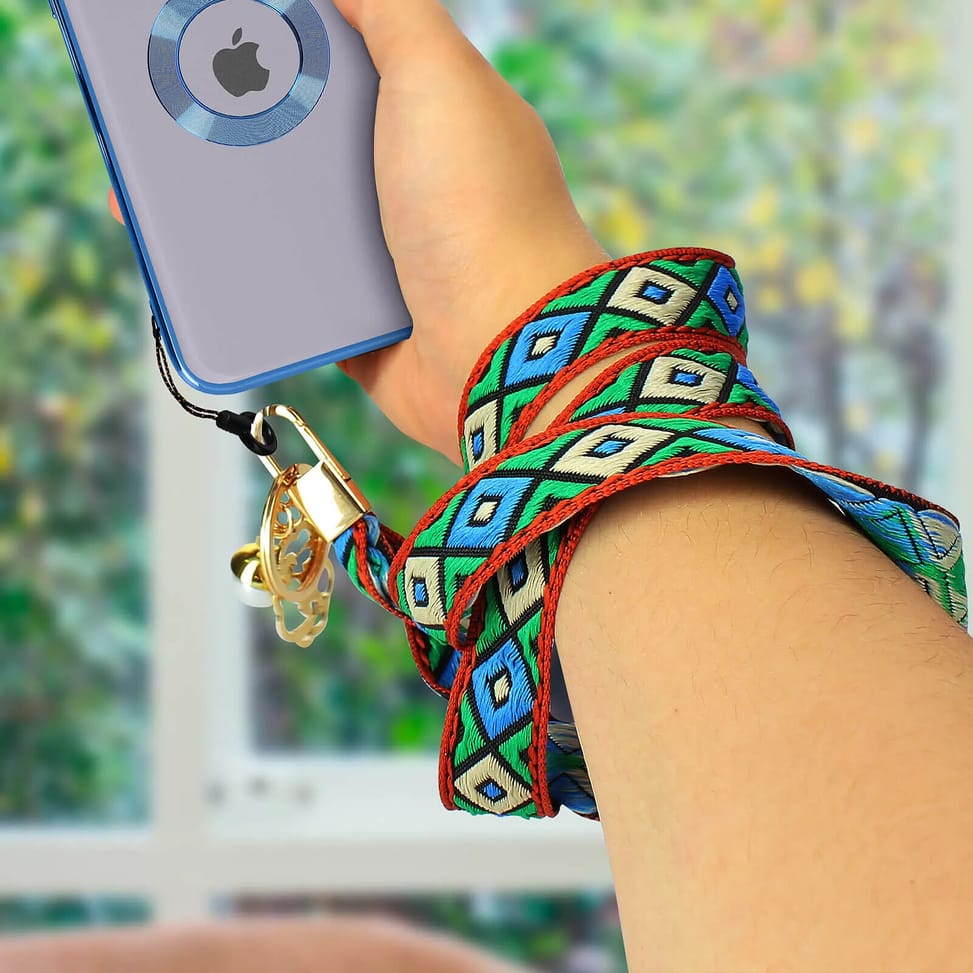 Avizar Cordon pour Smartphone Universel Coque et Étui Coton Tressé Bogolan — image 5