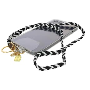 Avizar Cordon pour Smartphone Universel Coque et Étui Coton Tressé Zèbre