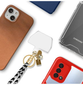 Avizar Cordon pour Smartphone Universel Coque et Étui Coton Tressé Zèbre