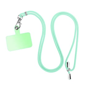 Avizar Cordon pour Smartphone Universel Coque et Étui Nylon Tressé Réglable 90cm vert