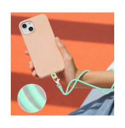 Avizar Cordon pour Smartphone Universel Coque et Étui Nylon Tressé Réglable 90cm vert