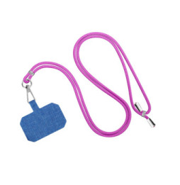 Avizar Cordon pour Smartphone Universel Coque et Étui Nylon Tressé Réglable 90cm violet