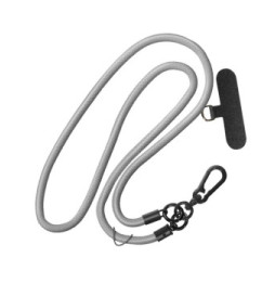 Avizar Cordon pour Téléphone Tour de Cou 60cm Attache Universelle Gris
