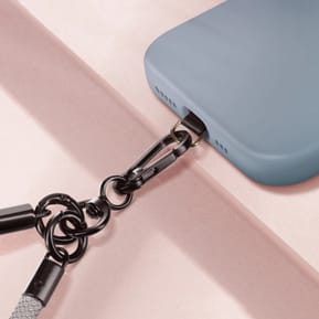 Avizar Cordon pour Téléphone Tour de Cou 60cm Attache Universelle Gris — image 4