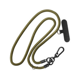 Avizar Cordon pour Téléphone Tour de Cou 60cm Attache Universelle Kaki