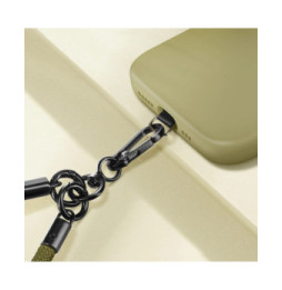 Avizar Cordon pour Téléphone Tour de Cou 60cm Attache Universelle Kaki
