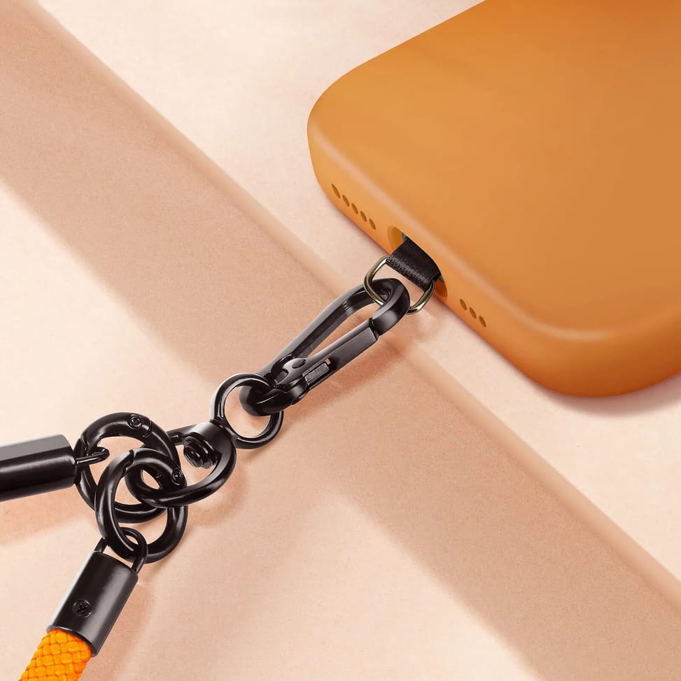 Avizar Cordon pour Téléphone Tour de Cou 60cm Attache Universelle Orange — image 4