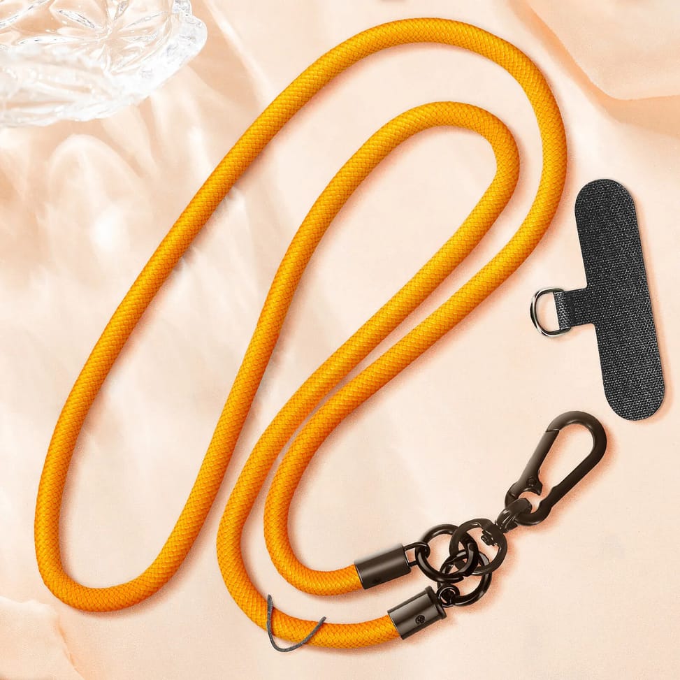 Avizar Cordon pour Téléphone Tour de Cou 60cm Attache Universelle Orange — image 5