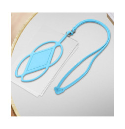 Avizar Cordon silicone pour Smartphone universel Tour du Cou Bleu Pâle