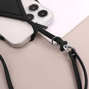 Avizar Cordon silicone pour Smartphone universel Tour du Cou Noir — image 3