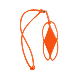Avizar Cordon silicone pour Smartphone universel Tour du Cou Orange