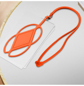 Avizar Cordon silicone pour Smartphone universel Tour du Cou Orange