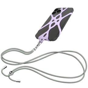 Avizar Cordon Smartphone avec Silicone Universel Extensible Réglable 90cm lavande