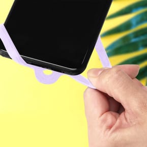 Avizar Cordon Smartphone avec Silicone Universel Extensible Réglable 90cm lavande — image 5