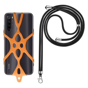 Avizar Cordon Smartphone avec Silicone Universel Extensible Réglable 90cm orange — image 2