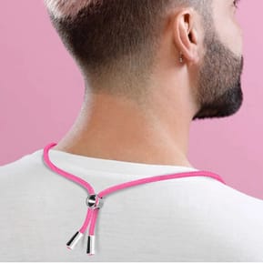 Avizar Cordon Smartphone avec Silicone Universel Extensible Réglable 90cm rose fuschia — image 3