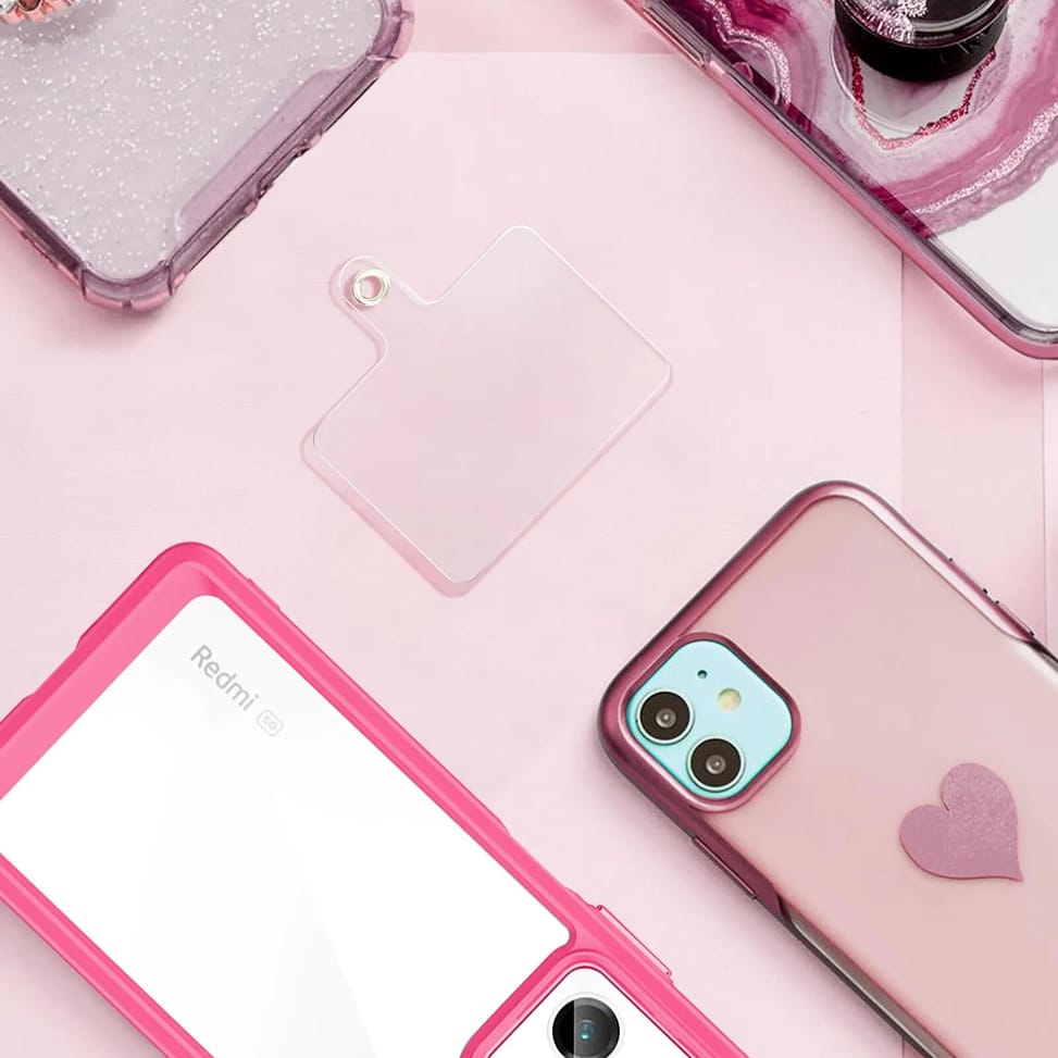 Avizar Cordon Téléphone Design Nylon Tressé 60cm Blanc / Rose — image 3