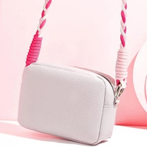 Avizar Cordon Téléphone Design Nylon Tressé 60cm Blanc / Rose — image 4
