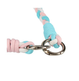 Avizar Cordon Téléphone Design Nylon Tressé 60cm Bleu / Rose