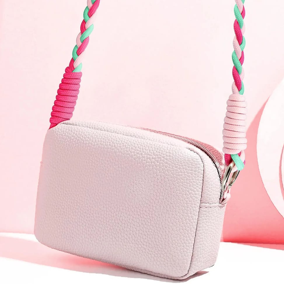 Avizar Cordon Téléphone Design Nylon Tressé 60cm Fuchsia — image 4