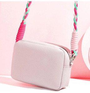 Avizar Cordon Téléphone Design Nylon Tressé 60cm Fuchsia