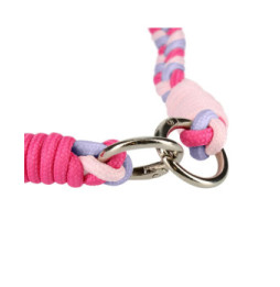 Avizar Cordon Téléphone Design Nylon Tressé 60cm Rose