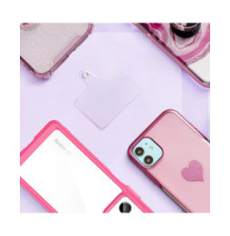 Avizar Cordon Téléphone Design Nylon Tressé 60cm Rose