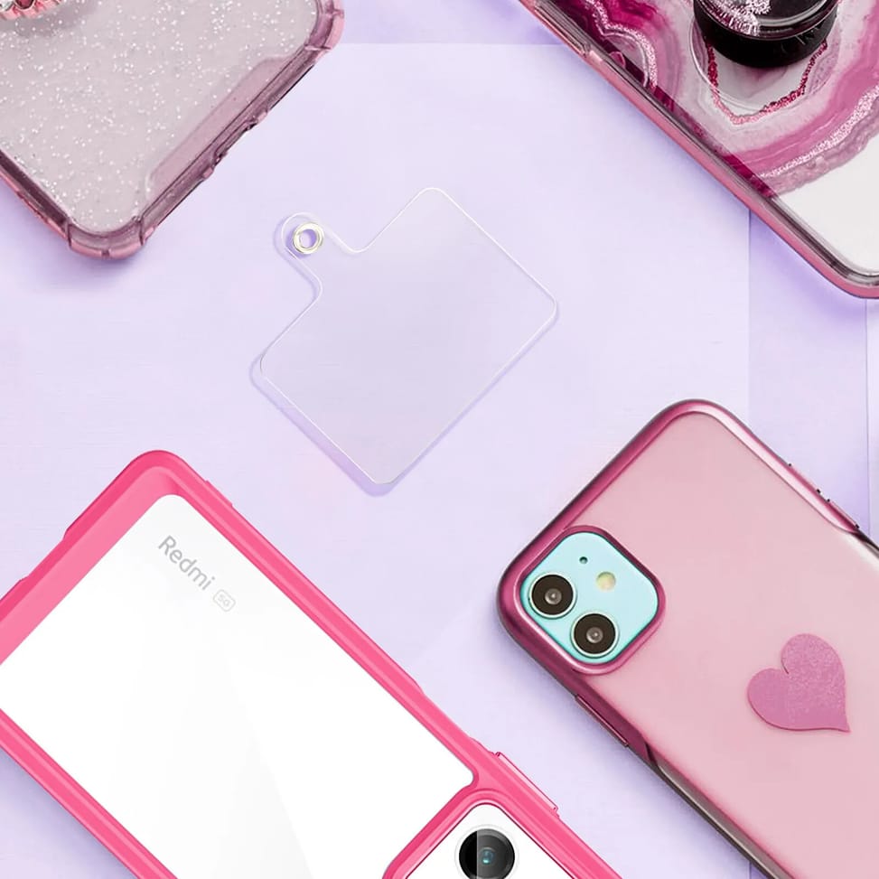 Avizar Cordon Téléphone Design Nylon Tressé 60cm Rose — image 3