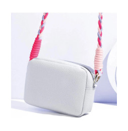 Avizar Cordon Téléphone Design Nylon Tressé 60cm Rose