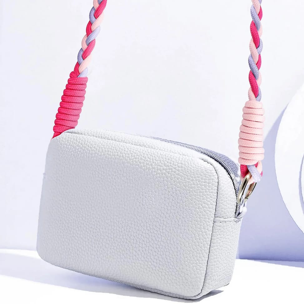 Avizar Cordon Téléphone Design Nylon Tressé 60cm Rose — image 4