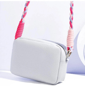 Avizar Cordon Téléphone Design Nylon Tressé 60cm Rose