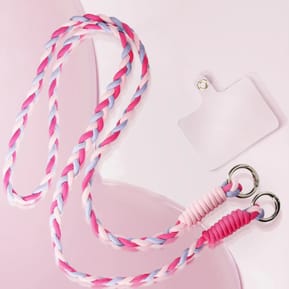 Avizar Cordon Téléphone Design Nylon Tressé 60cm Rose — image 5