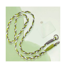 Avizar Cordon Téléphone Design Nylon Tressé 60cm Vert Citron