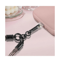 Avizar Dragonne 15cm pour Smartphone Ajustable Accroche Universelle Rose Poudré