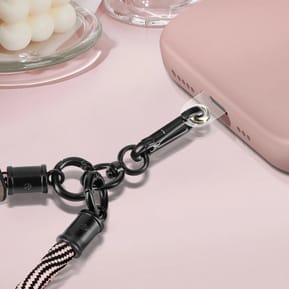 Avizar Dragonne 15cm pour Smartphone Ajustable Accroche Universelle Rose Poudré — image 3