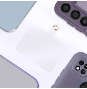 Avizar Dragonne élégante pour Smartphone Attache incluse Blanc / Noir