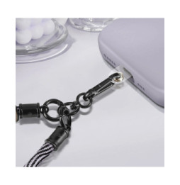 Avizar Dragonne élégante pour Smartphone Attache incluse Blanc / Noir