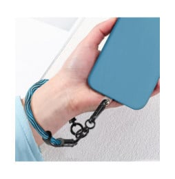 Avizar Dragonne élégante pour Smartphone Attache incluse Bleu