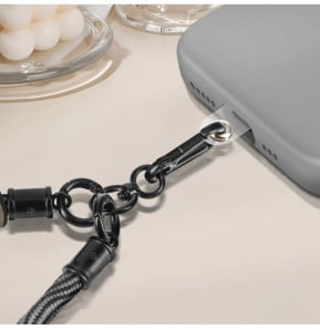 Avizar Dragonne élégante pour Smartphone Attache incluse Gris