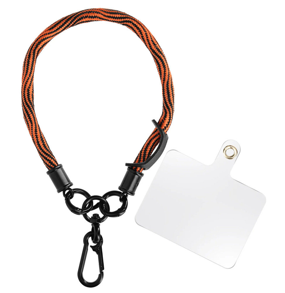 Avizar Dragonne élégante pour Smartphone Attache incluse Orange