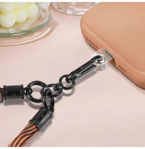 Avizar Dragonne élégante pour Smartphone Attache incluse Orange