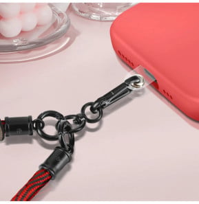 Avizar Dragonne élégante pour Smartphone Attache incluse Rouge