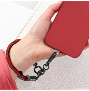 Avizar Dragonne élégante pour Smartphone Attache incluse Rouge
