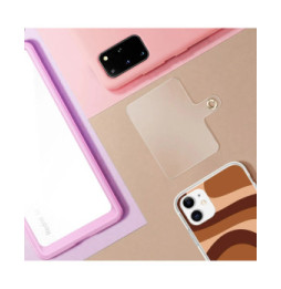Avizar Dragonne pour Smartphone Design Tressé Accroche Universelle Fuchsia