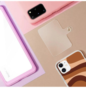 Avizar Dragonne pour Smartphone Design Tressé Accroche Universelle Fuchsia
