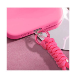 Avizar Dragonne pour Smartphone Design Tressé Accroche Universelle Fuchsia