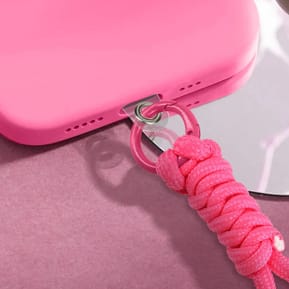 Avizar Dragonne pour Smartphone Design Tressé Accroche Universelle Fuchsia — image 4