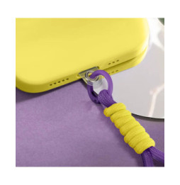 Avizar Dragonne pour Smartphone Design Tressé Accroche Universelle Violet